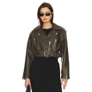 BlankNYC Faux Leather Jacket in Ride Off Small Womens Vegan Moto Coat